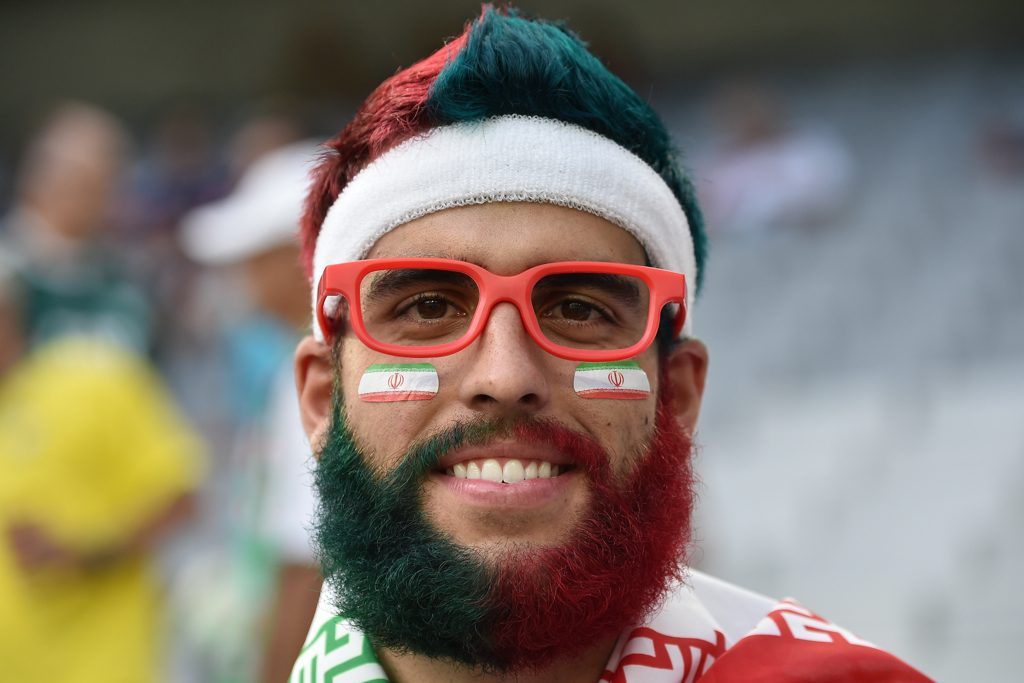 world cup fans iran beard
